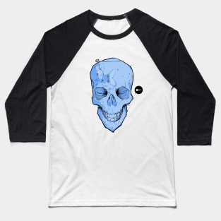 Fish in a Skull Baseball T-Shirt